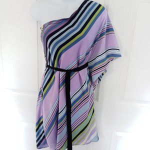 City Triangles Multicolor One Shoulder Dress